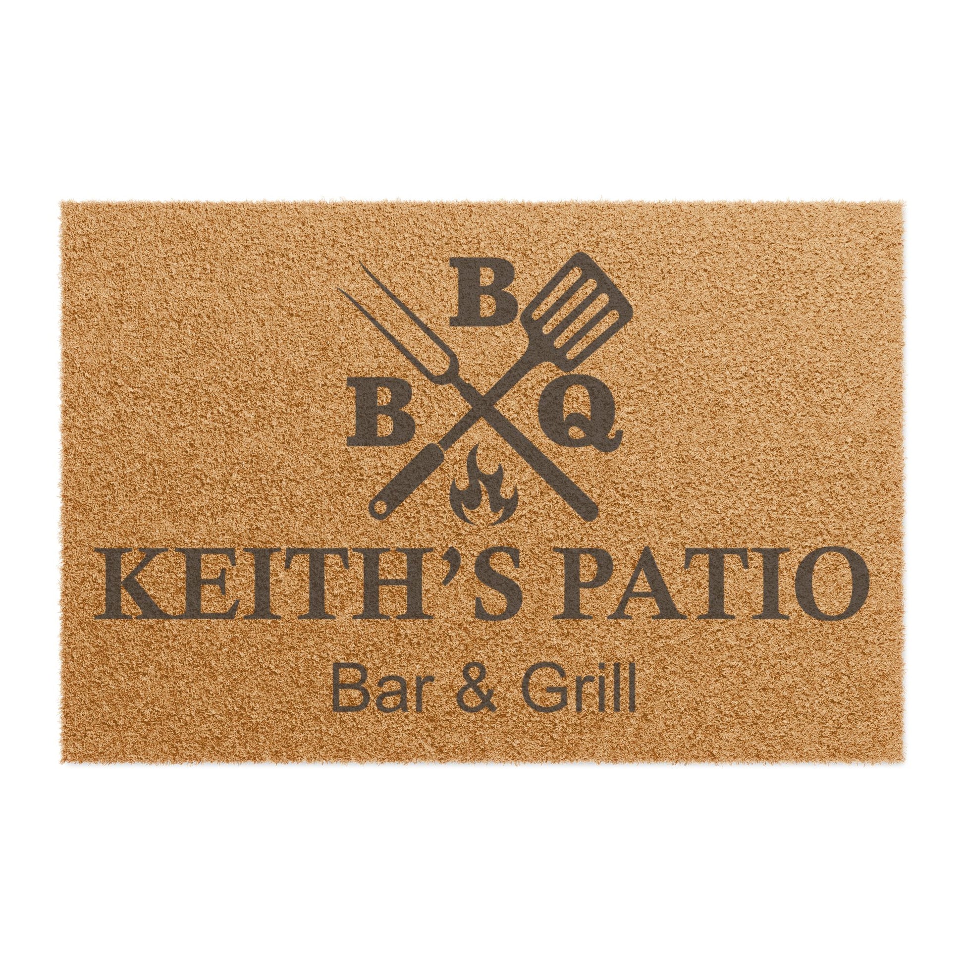 Personalized BBQ Doormat for Outdoor Entertaining, Custom Entrance Mat, Perfect Gift for Grill Lovers, Home Decor for Patio