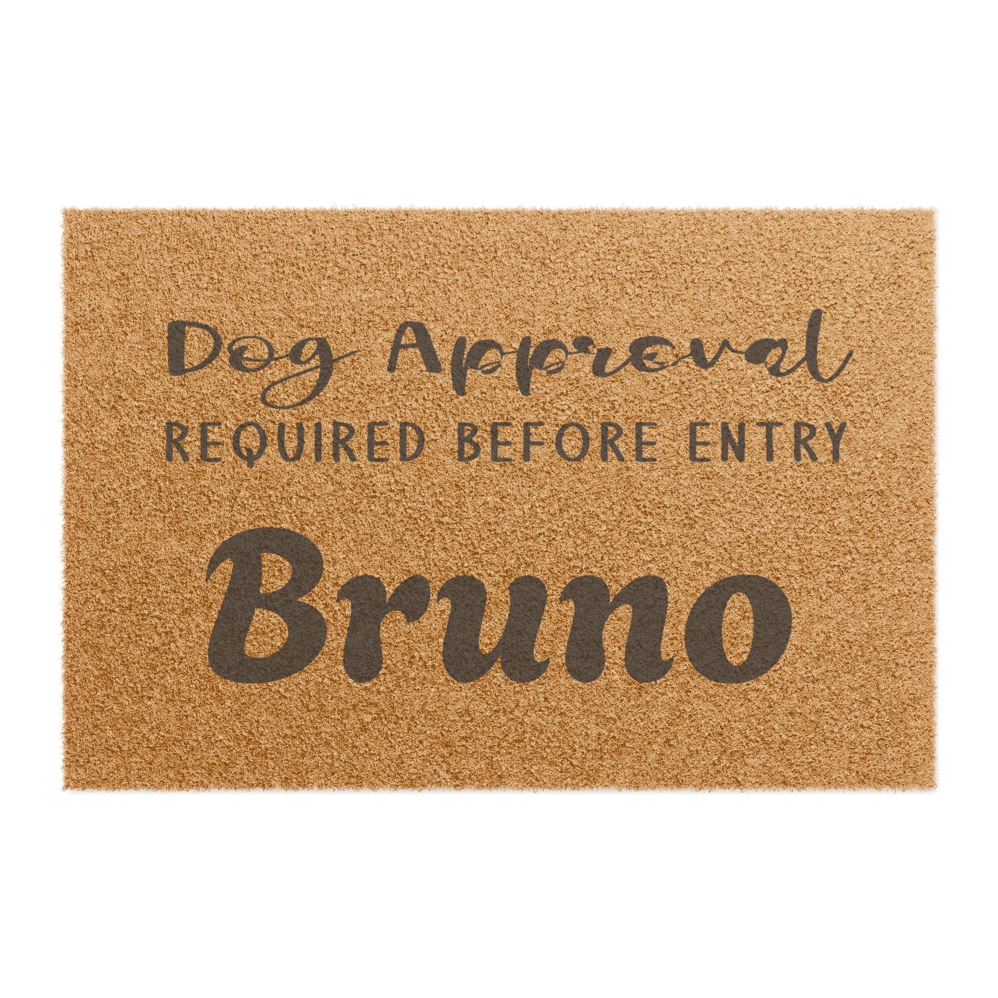 Humorous Dog Doormat - "Dog Approval Required Before Entry" - Dog Lover Gift, Pet-Friendly Decor, Funny Home Accessory, New Dog Owner Gift