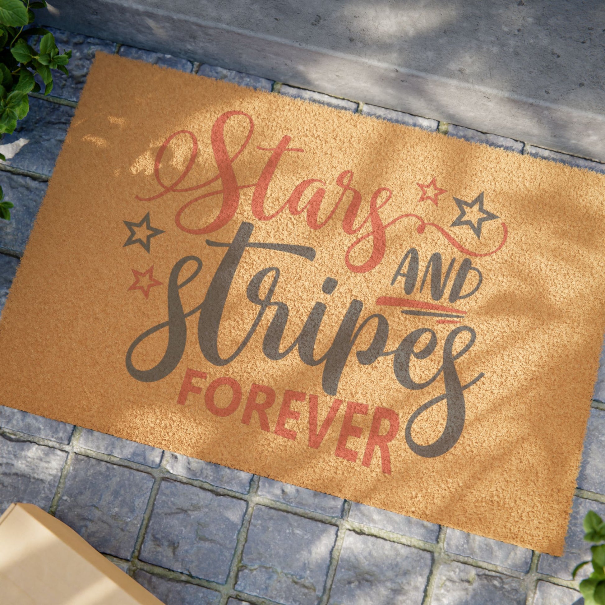 Doormat - Patriotic Stars & Stripes Entryway Rug