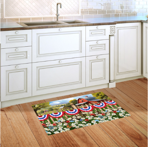 American Flower Field Doormat