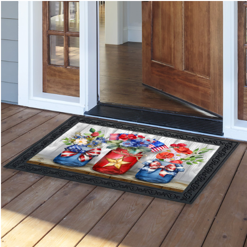 American Flowers Doormat