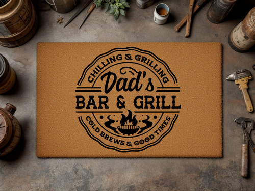 Personalized Bar & Grill Doormat