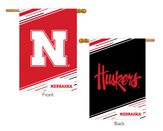University of Nebraska NCAA Licensed Double-Sided House Flag