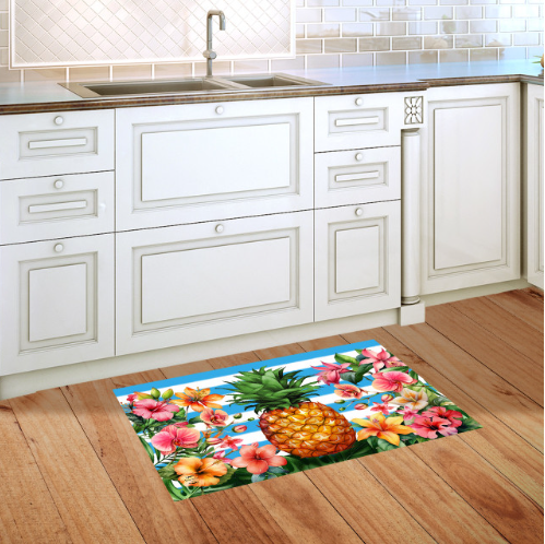 Pineapple and Stripes Doormat